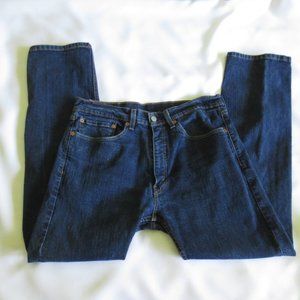 LEVIS 505 mens DARK BLUE jeans DENIM pants SIZE 32/28